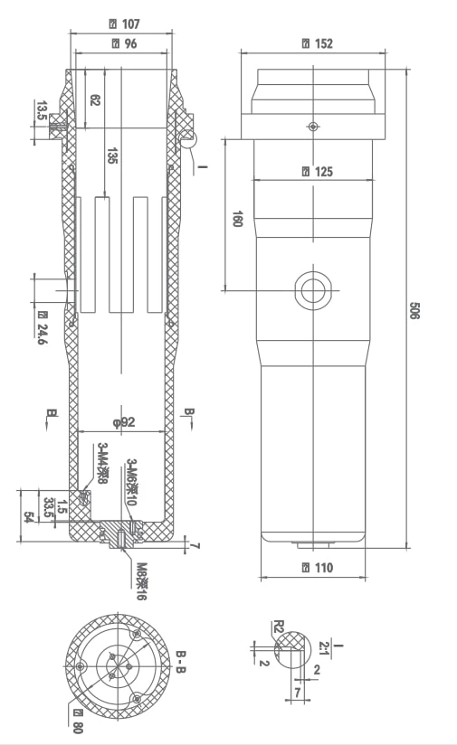 Xi lanh cách điện cầu chì SF6-12 / 506