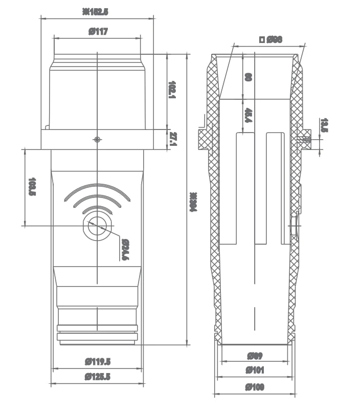 Xi lanh cách điện cầu chì SF6-12 / 394