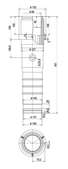 Xi lanh cách điện cầu chì SF6-24 / 507