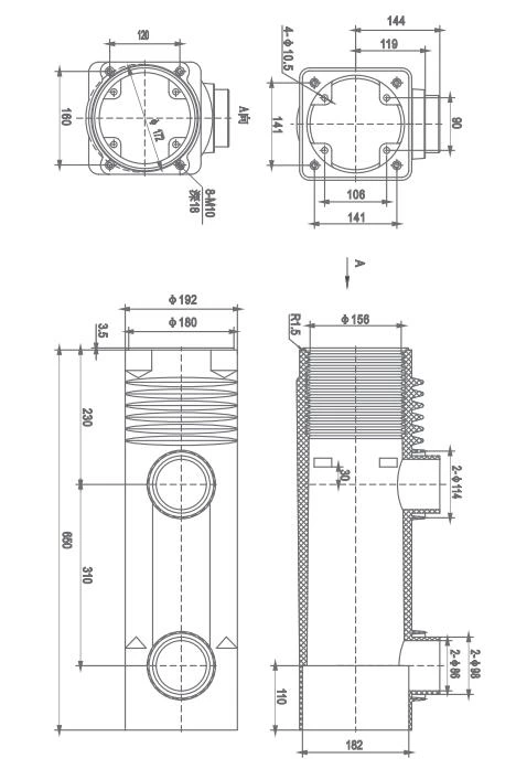 Xi lanh cách điện 24kV TGN-24/650