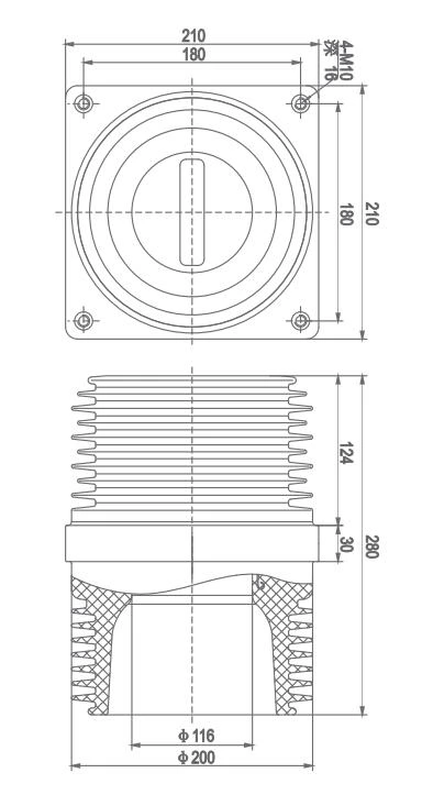 Ống lót TGN24-280 * 210