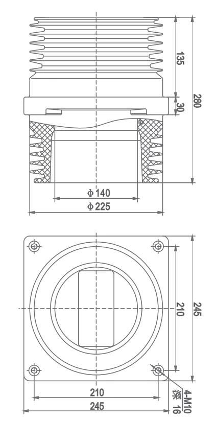 Ống lót TGN24-280 * 245