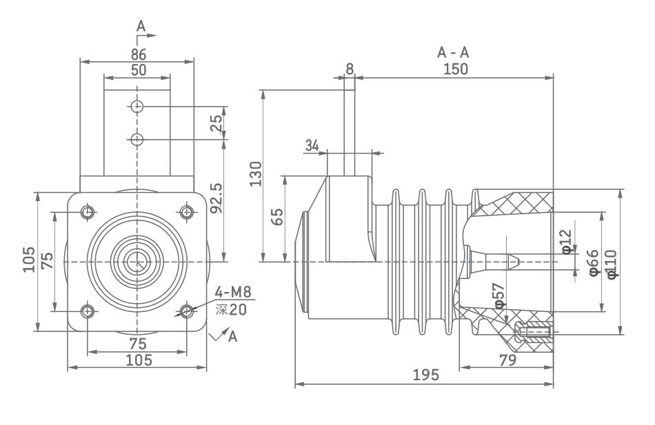 Hộp tiếp xúc được bảo vệ CHN24-105